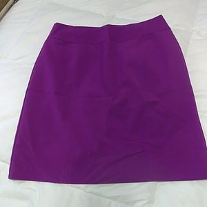Purple straight knee length skirt size 14